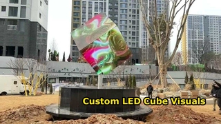 Affichage vidéo LED cubique