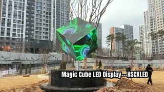 Affichage vidéo LED cubique