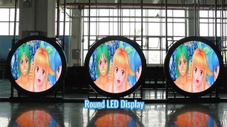 Écran de publicité extérieure à affichage LED circulaire de 2 m de diamètre