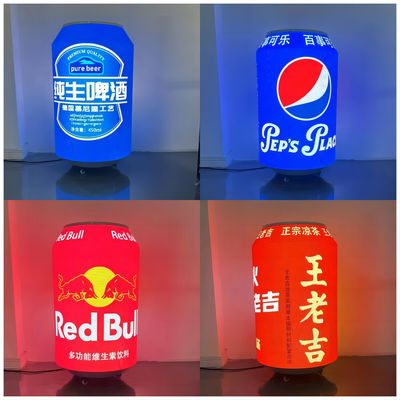 Publicité intérieure Écran à LED flexible Panneau d'affichage Bière Cola Cannes OEM