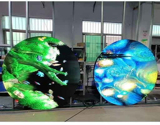 Full Color Round Led Display P4 Video Panel Outdoor IP38-IP65 Rating
