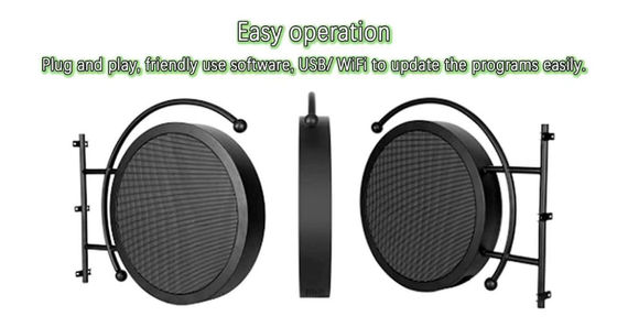 P4 dia-600mm Outdoor round LED Screen Display Outdoor LED LOGO Screen