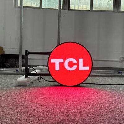 Circle logo led sign customized LED Logo Screen P4 round led display