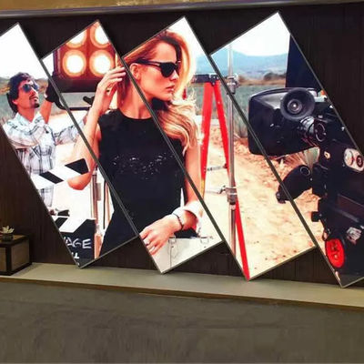 Movable mirror Led screen vertical floor LED poster machine