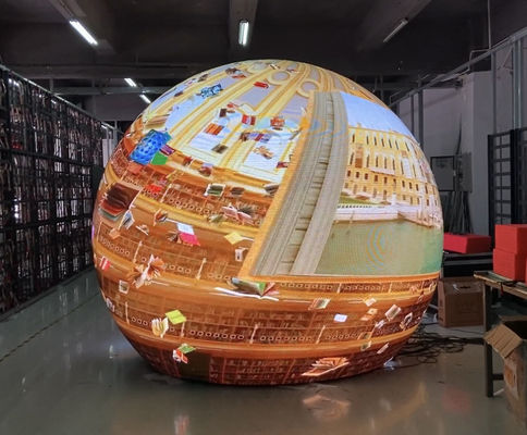 Customized LED Spherical Ball Light Screen LED Video Sphere Screen Display