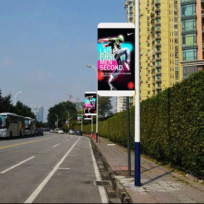 640*1280mm Double sided LED display Outdoor Street Pole Led Screen