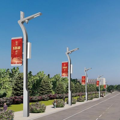 640*1280mm Double sided LED display Outdoor Street Pole Led Screen