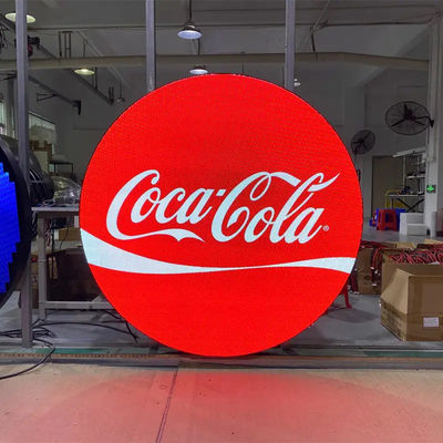 Full Color P4.28 Double Sided Round Shape LED Logo circle Led Display Billboard