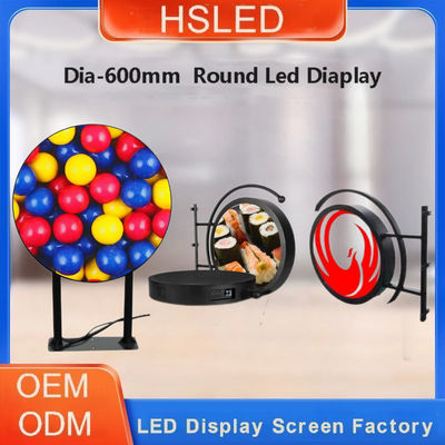 Affichage à LED rond P4.28 dia-600mm Affichage à LED circulaire à double face