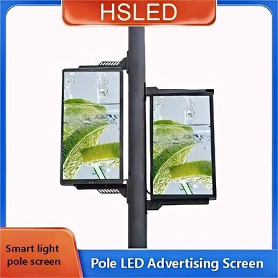 P4 Écran LED à poteaux extérieurs de lampe de rue